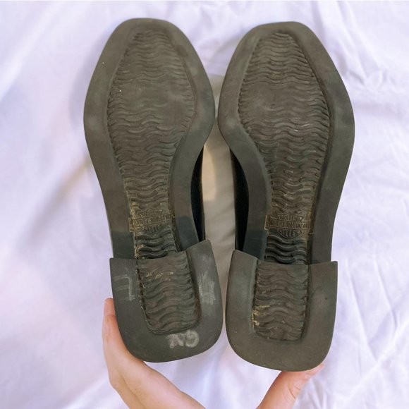 Vintage Y2K Harley Davidson Black Leather Chunky H - Picture 8 of 8